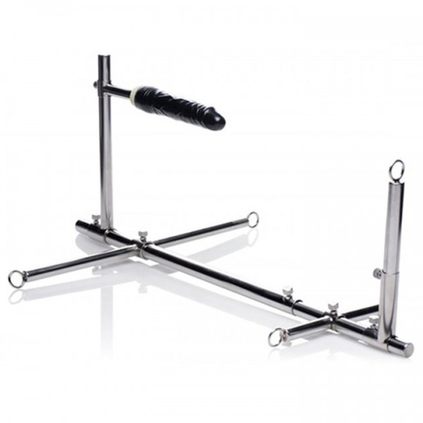 Master Series Imprisoned Metal Stockade with Dildo – 7.5 Inch — image 4 of 6