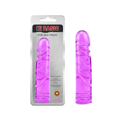 Vivid Jelly Dildo Purple 7 5 Inch