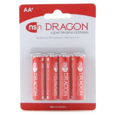 Dragon Super Alkaline Battery 4 Pack