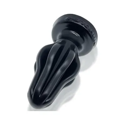 Oxballs Airhole 3 Finned Buttplug Silicone Large Black
