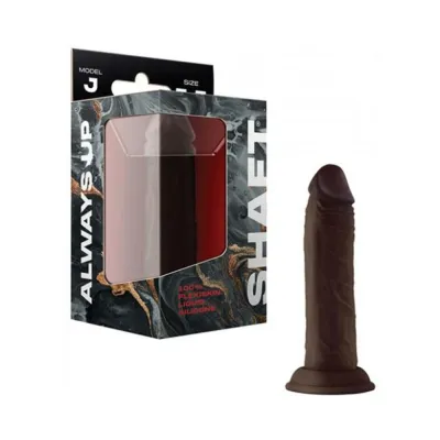 Realistic Dildos Shaft Model J Liquid Silicone 5 5 In Dildo Mahogany