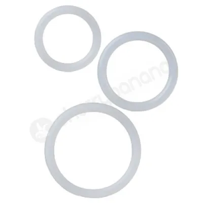 Silicone Support Rings Clear Cock Rings 3 Pack