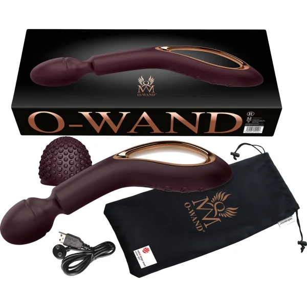 O-WAND II Waterproof Rechargeable Silicone Personal Massager - Violette
