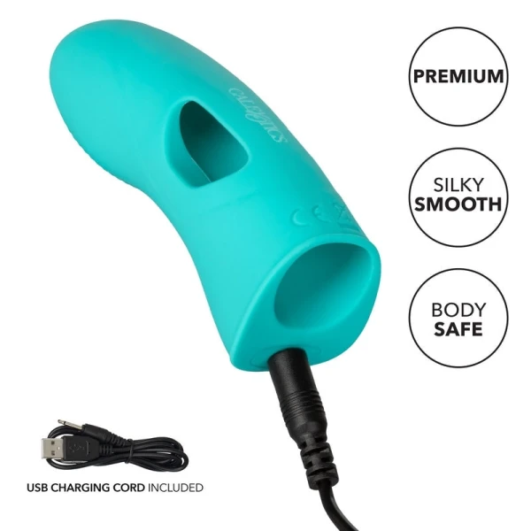 Mini Marvels Marvelous Tickler Silicone Rechargeable Finger Vibrator By CalExotics