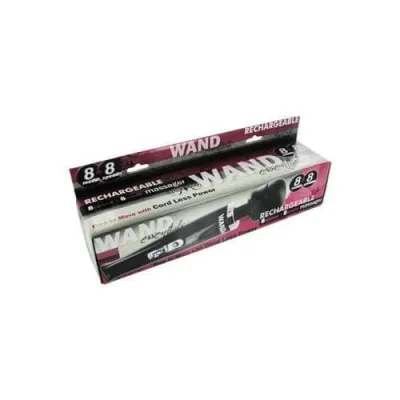 8 Speed 8 Mode Wand Rechargeable Black