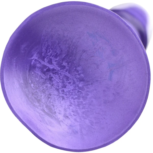 Strap U G-Tastic Silicone 7" G-Spot Dildo With Suction Cup Base - Metallic Purple