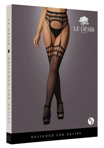 LE DESIR Garterbelt Stockings with Open Design