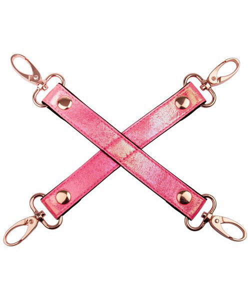 Bondara Pink Kink Rose Gold Soft Velcro 8 Piece Bondage Set — image 8 of 9