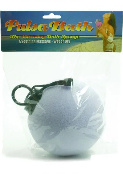 PULSA BATH VIBRATING BATH SPONGE WET OR DRY PURPLE