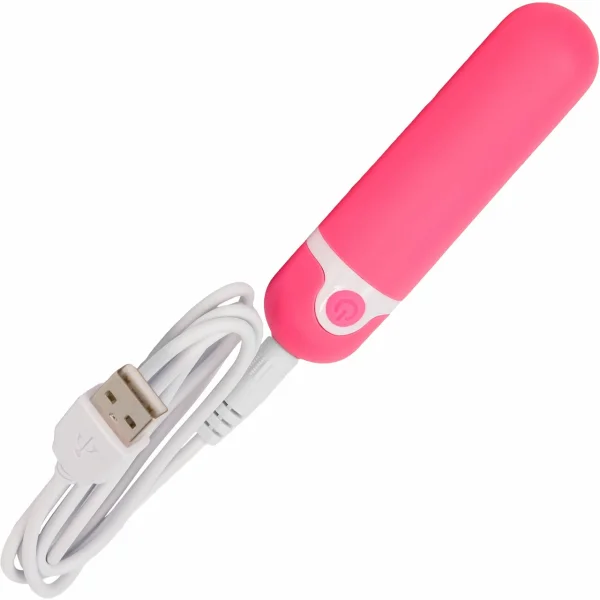 Wonderlust Purity Powerful Rechargeable Silicone Bullet Vibrator - Pink