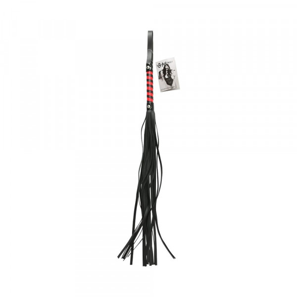 Red & Black Stripe Flogger