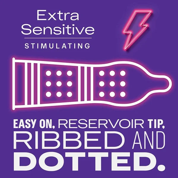 Durex Extra Sensitive "Stimulating" Condoms (12-Pack) — image 6 of 19