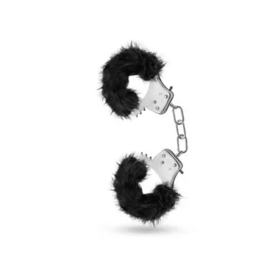 Temptasia Plush Fur Cuffs Black