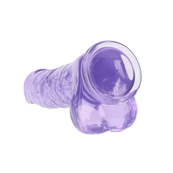 RealRock 10-Inch Crystal Clear Dildo with Balls