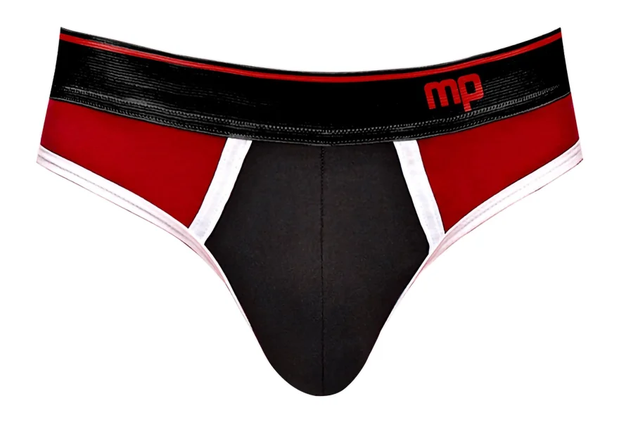 Men's Lingerie - Retro Sport Panel Thong - L- XL