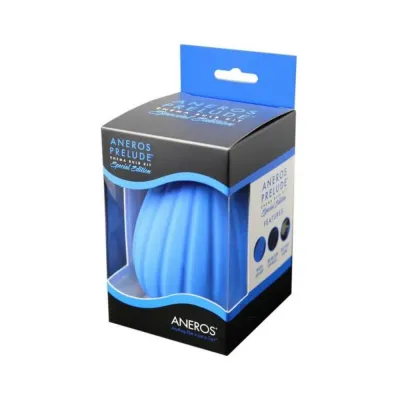 Anal Douches Aneros Prelude Enema Bulb Kit Special Edition Blue