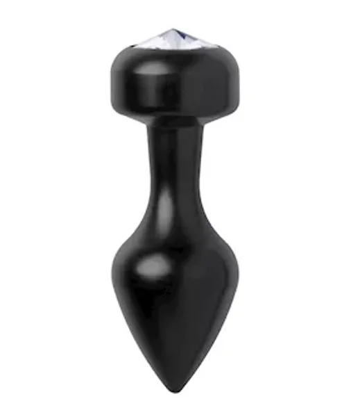 Spade Petite Jewel Aluminum Anal Plug (Black) — image 3 of 3