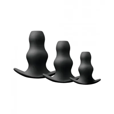 Renegade Peeker Kit Black Hollow Butt Plugs
