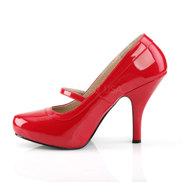 4 1/2 inches Heel, 3/4 inches Hidden PF Maryjane Pump
