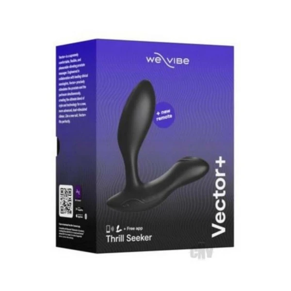 We-vibe Vector+ Prostate Massager Charcoal Black