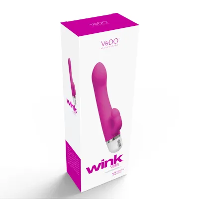 Wink Vibrator G Spot Hot in Bed Pink