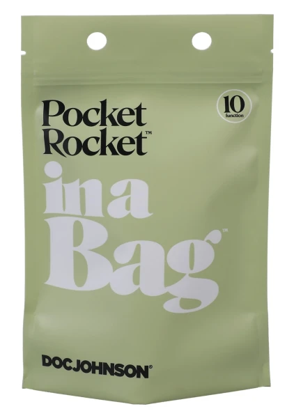 In A Bag Pocket Rocket Vibrator By Doc Johnson - Black