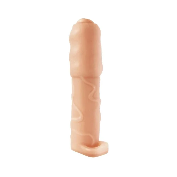 Natural Realskin Vibrating Uncircumsised Xtender With Scrotum Ring — image 5 of 7