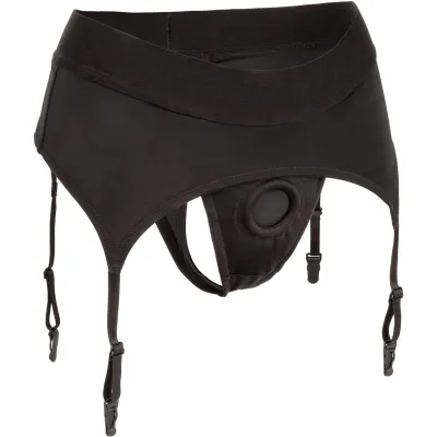 Boundless Thong With Garter Strap On Harness By CalExotics Large X Large
