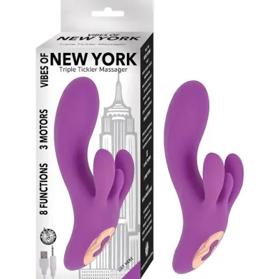 Vibes Of New York Triple Tickler Massager 7 Inch