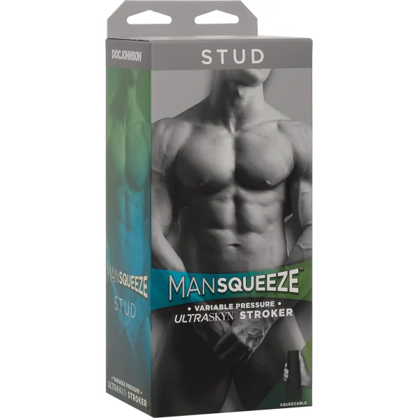 Man Squeeze Stud Ultraskyn Penis Masturbator Butt By Doc Johnson - Vanilla