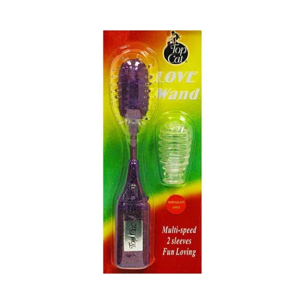 Wiggle Wand Textured Bullet Vibrator Purple