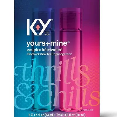 K Y Yours and Mine Couples Water Based Lubricant 3oz Sexual Lubricants