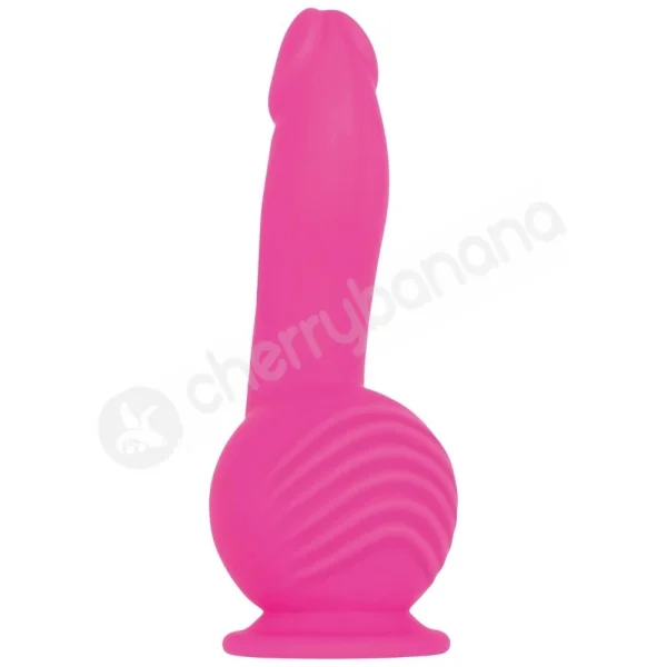 Evolved Ballistic Pink Vibrating Dildo With Stimulating Balls Motor & Remote Control