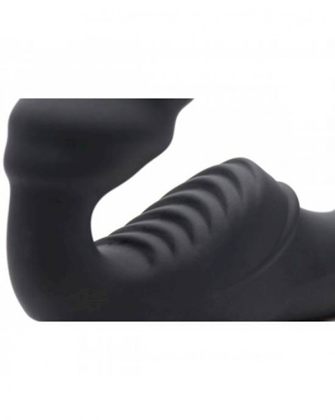 Slim Rider Strapless Vibrating Silicone Strap On - 8.5 Inches — image 4 of 14