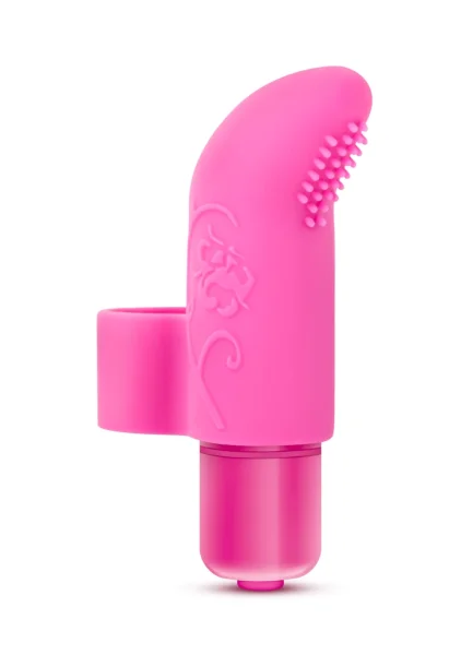 Blush Silicone Finger Vibe 7X Waterproof Blue