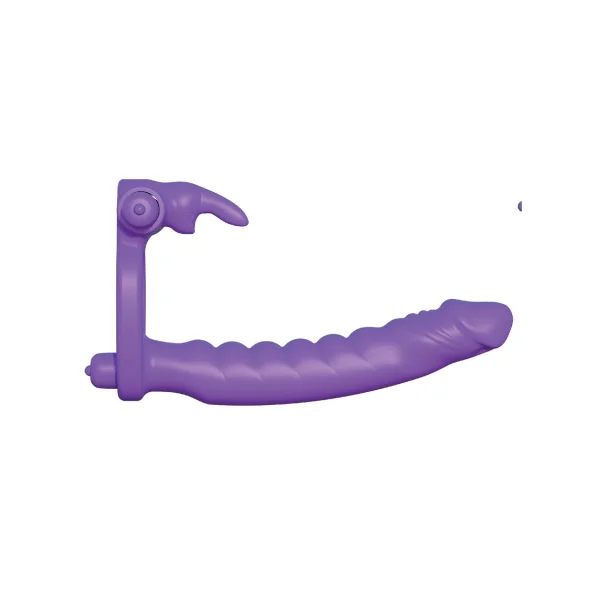 Fantasy C-ringz Silicone Double Penetrator Rabbit - Purple