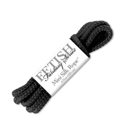 Fetish Fantasy Series Mini Silk Rope Black