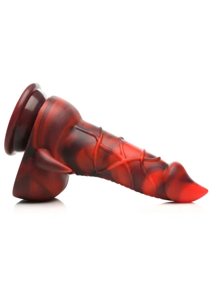 Horny Devil Demon 7" Silicone Suction Cup Dildo With Balls By Creature Cocks