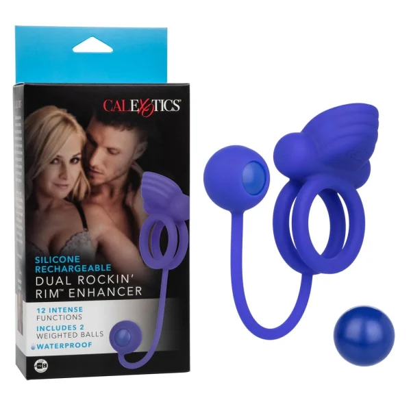 Silicone Rechargeable Dual Rockin Rim Enhancer