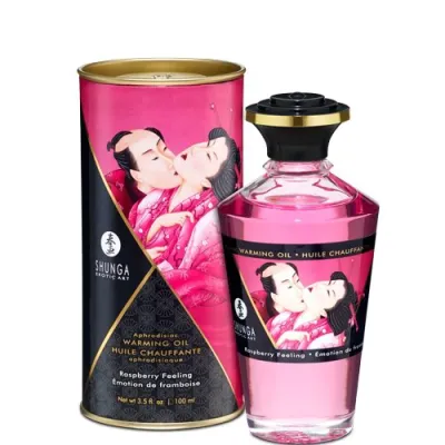 Shunga Warming Massage Oil Raspberry 3 5 fluid ounces