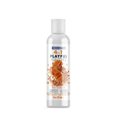 Swiss Navy 4 in 1 Playful Flavors Salted Caramel Delight 1 Fl Oz
