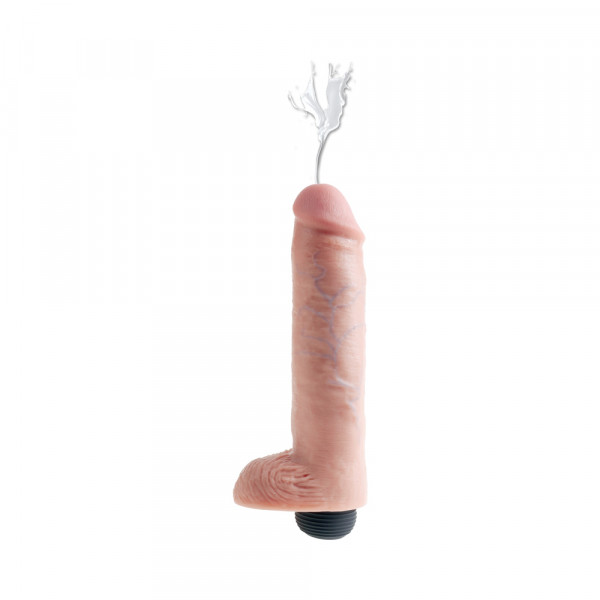 King Cock 10 inches Squirting Cock Balls Beige — image 4 of 18