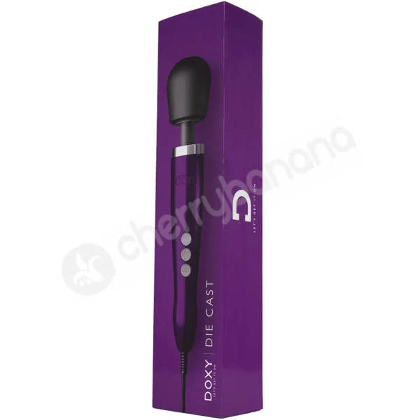 Doxy Die Cast Purple Vibrating Massager Wand