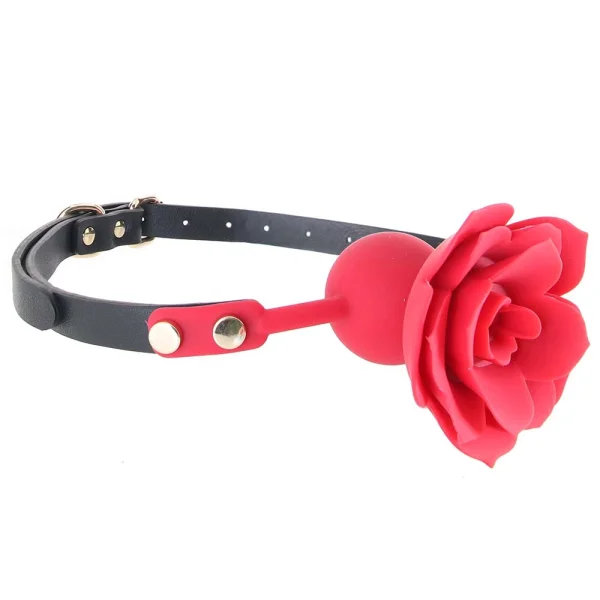 Secret Kisses Rosegasm Bloom Silicone Mouth Gag