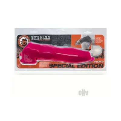 Fido Thick Blubbery Beast shaped Cocksheath With Bullet Insert Flextpr Hot Pink