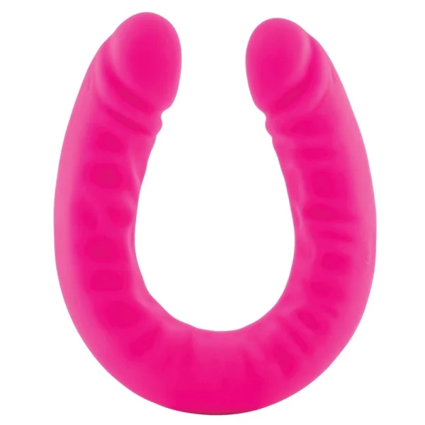18" Slim Double Sided Dildo in Hot Pink
