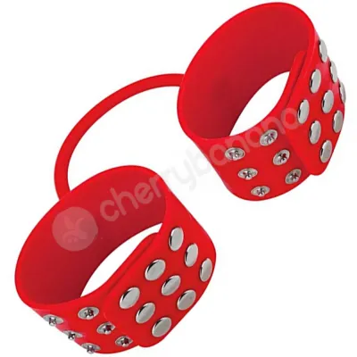 Ouch Red Silicone Cuffs