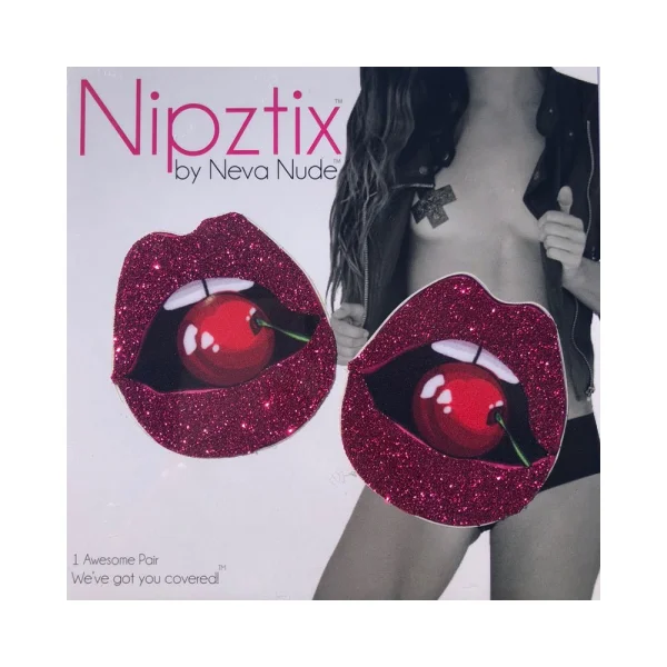 Neva Nude Pasty Lips With Cherry Glitter Pink