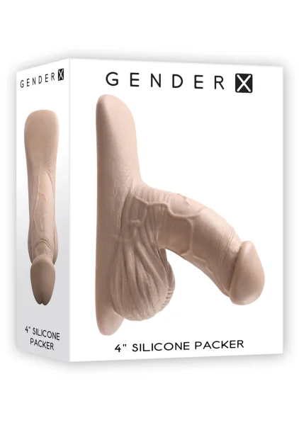 Gender X 4" Silicone Penis Packer - Medium