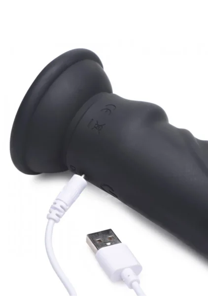 E-stim Pro 5x Vibrating Dildo With Remote Control